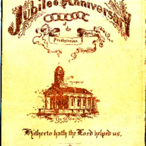 1890 First Presbyterian Church Jubilee Anniversary Program
