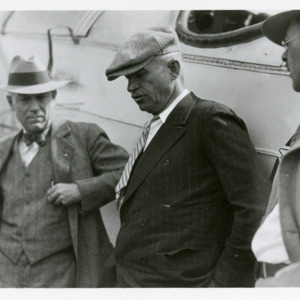 Will Rogers at Iowa City Airport, 1928
