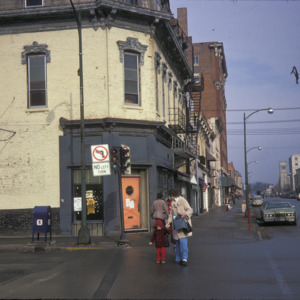 Corner of South Dubuque & East College Streets,  1975