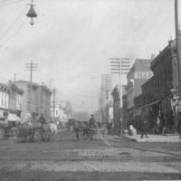Looking North on Dubuque Street from College Street, date unknown