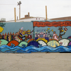 "A New Public Library for Everybody" ICPL Construction Wall Panel, 2002