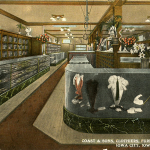 Coast & Sons, Clothiers, Furnishers, Tailors, Iowa City, Iowa