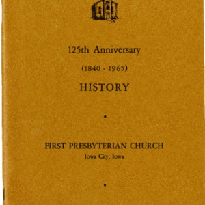 1965 125th Anniversary History booklet