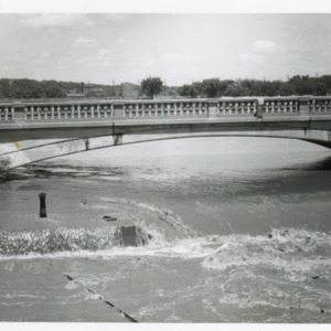 Bridge over Iowa River, Iowa City, June 1947