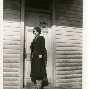 Miss Olga Lipsius, Teacher at Elm Grove #7, March 1934