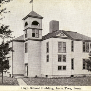 High School Building, Lone Tree, Iowa, undated