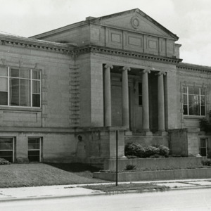 Carnegie Library's Linn Street Entrance, 1975