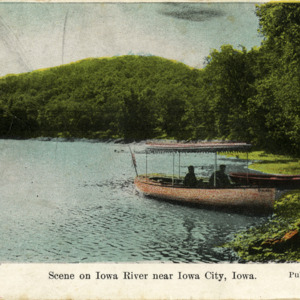 Scene on Iowa River near Iowa City, undated