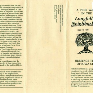 A Tree Walk in the Longfellow Neighborhood