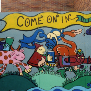 "Come On In" Clost-Up, ICPL Construction Wall Panel, 2002