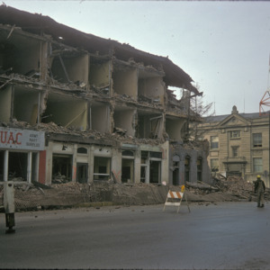 Bivouac Building Demolition, 000-Block East Washington Street, 1975