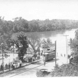 Iowa River During Flood, 1918