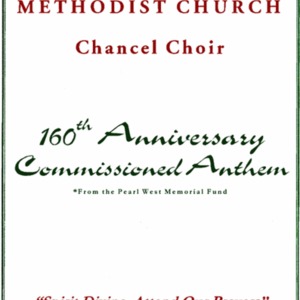 First United Methodist Church 160th Anniversary Commissioned Anthem