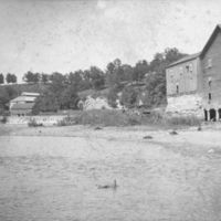 Dam and Old Mill on the Iowa River, date unknown
