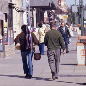 Sidewalk, South Dubuque Street, 1970s