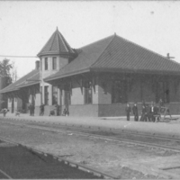 The New C.R.I. and P. (Chicago, Rock Island and Pacific Railroad) Depot, date unknown
