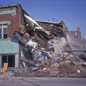 Building Demolition, 200-Block East College Street, 1975