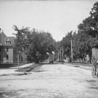 Looking North on Dubuque Street from the Avenue, date unknown