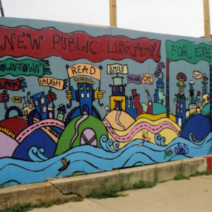 "A New Public Library" ICPL Construction Wall Panel, 2002