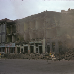 Building Demolition, 000-Block East Washington Street, 1975