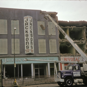 Jackson's Building Demolition, 000-Block East Washington Street, 1975