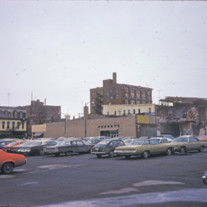 East College Street, Penney's Parking Lot and Building Wreckage, 1970-1976